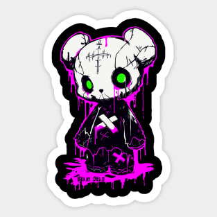 Beary Dead Sticker